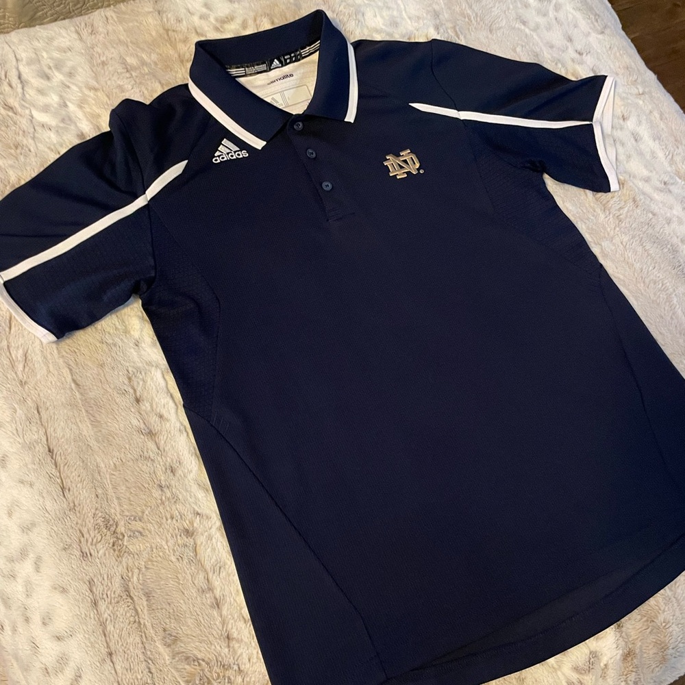 Adidas Men's Notre Dame Fighting Irish Coaches Sideline Polo Shirt (M)
